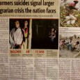 Farmers suicides continue, Sharad Pawar announces a package! NDTV/CNN-IBN channels flash the agri crisis news! So agri crisis is now urban news! The urban media, more so the TV media catches up with the farmers suicides! Yes, something...